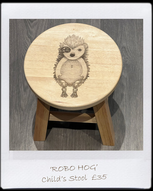 'Robo Hog' Child's Stool