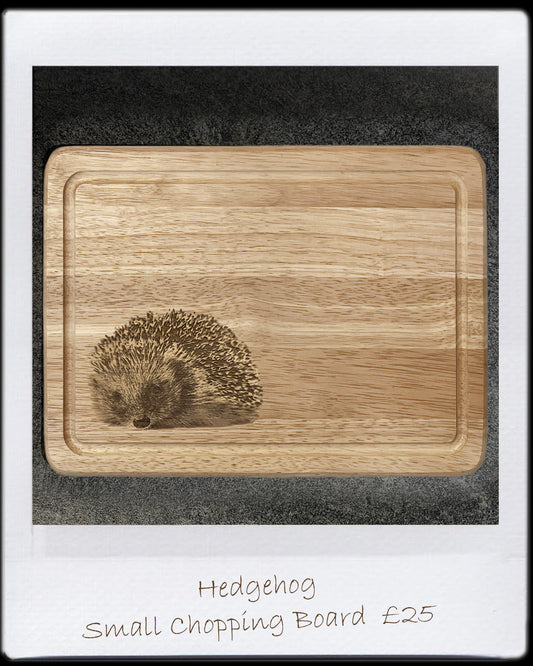 Small Chopping Board - Hedgehog Design (30x20x1.5cm)