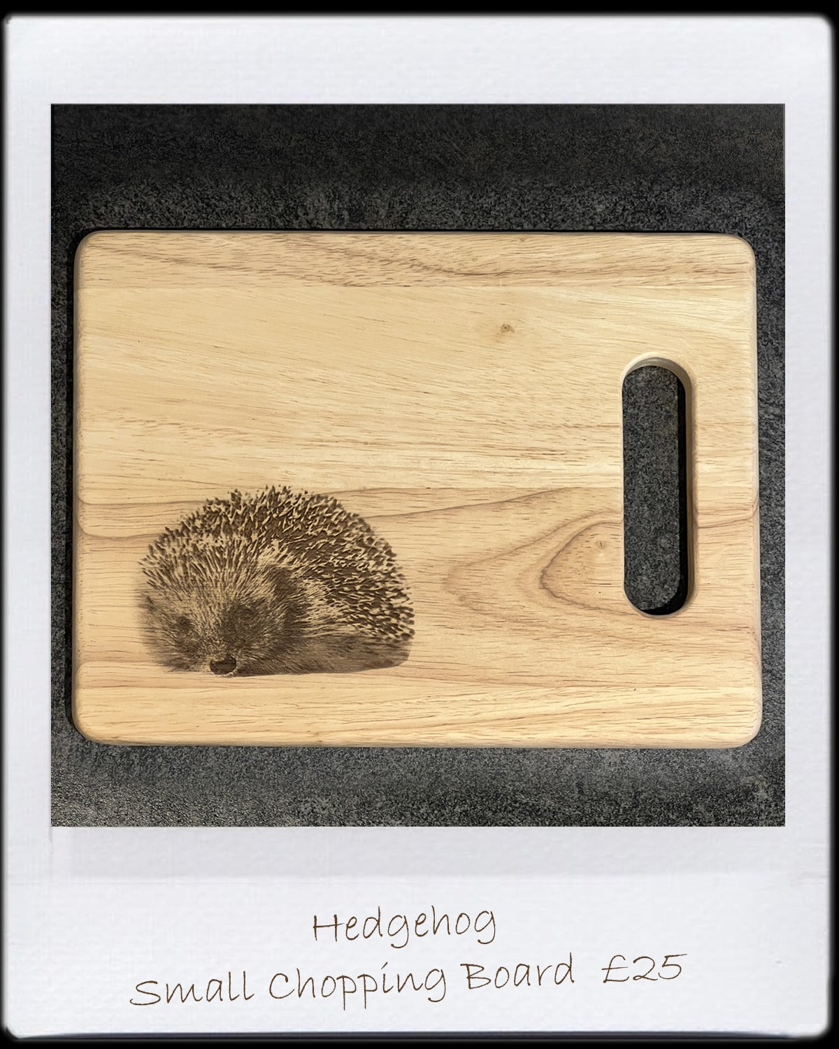 Small Chopping Board - Hedgehog Design (25x20x1.5cm)