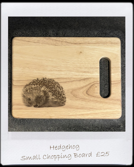 Small Chopping Board - Hedgehog Design (25x20x1.5cm)